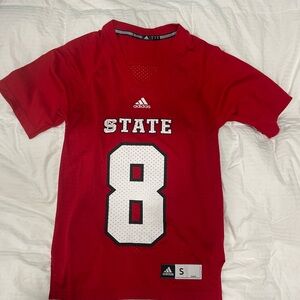Red NC State (NCSU) football Jersey